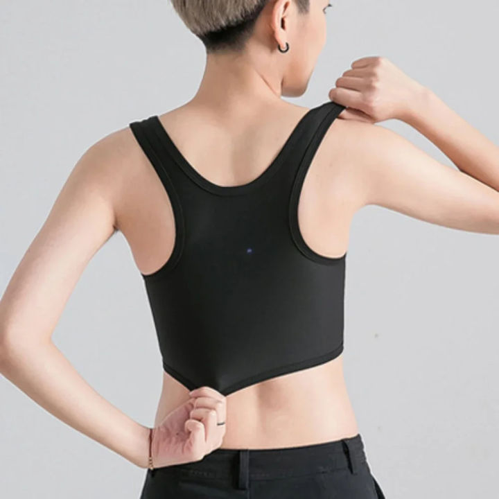 Women%20Breathable%20Chest%20Breast%20Binder%20Side%20Buckle%20Short%20Vest%20Tops%20Chest%20Binder%20Underwear%20Tank%20Tops%20Wireless%20Chest%20Wrap%20Bandage%20-%20Image%202