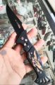 Custom handmade stainless steel powder cotead pocket knife for sale. 