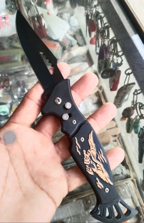 Custom handmade stainless steel powder cotead pocket knife for sale