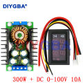 DC 9A 300W 150W Boost Converter Step Down Buck Converter Power module DC 0-100V 10A Digital Voltmeter Ammeter Dual Display. 