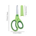 Left-handed Scissors Student Stainless Steel Colorful Cute Scissors Children's Small Scissors Simple Safety Office Scissors. 