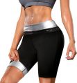 Sauna Pants Fitness Exercise Slimming Leggings Compression Sweat Shorts Workout Waist Trainer Thermo Trimmer for Womens.