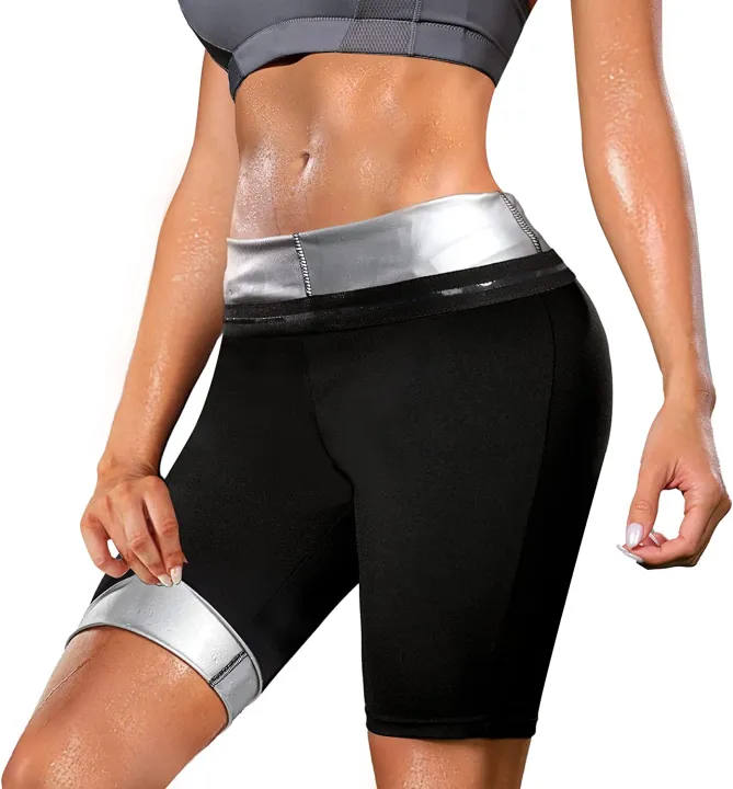 Sauna%20Pants%20Fitness%20Exercise%20Slimming%20Leggings%20Compression%20Sweat%20Shorts%20Workout%20Waist%20Trainer%20Thermo%20Trimmer%20for%20Womens%20-%20Image%207