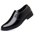 Fashion Men Formal Shoes Black Leather Casual Shoes High Quality Men's Business Shoes Slip on Loafers Comfoftable Driving Shoes. 