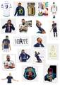 Multiple kylian Mbappe Stickers footballer 5,10,15,20 pcs set available. 