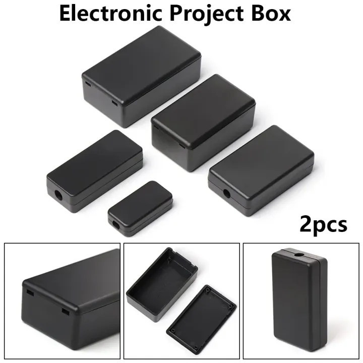 Project Boxes 2/6/10Pcs Waterproof Black Housing Instrument Case ABS Plastic Project ...