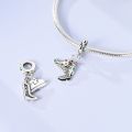 Original Charms Beads 925 Sterling Silver Clip Charms Zircon Silicone Spacer Beads Fit Original Bracelet DIY Charm Women Jewelry.