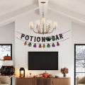 1pc Potion Bar Halloween Theme Party Decorations, Halloween Flags, Halloween Banners, Halloween Decorations for Background Walls. 