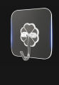 10  pcs transparent stainless steel strong self Adhesive Hooks Hangar. 