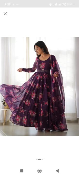 Anarkali%20Gown%20with%20Dupatta%20Women's%20Traditional%20Pakistani%20Dress%20in%20Chiffon%20Fabric%20with%20Sequins%20And%20Stones%20-%20Image%202