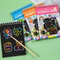 1 x DIY rainbow scratch book with 10 sheets of wooden handle scratch book ● ready to ship no need to wait for a long time because all products shipped from Thailand.. 