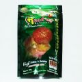 Set Okiko flowerhorn food 3 formulas M Platinum, Head Up, Quick Floating Pellets! 100 g pack. 