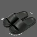 Women Home Slippers Beach Slides Solid Color Mens Thick Sole Indoor Bathroom Anti Slip Shoes Summer Couple Sandals. 