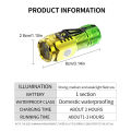 Three-eyed Monster Flashlight Night Hike Portable Glare Strong Magnet Strobe Lighting Little Monster Led Flashlight. 