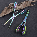 ✰✪Multifunctional Straight Nose Fishing Pliers Stainless Steel Color Titanium Open Ring Long Pliers For Fish Control Hook. 