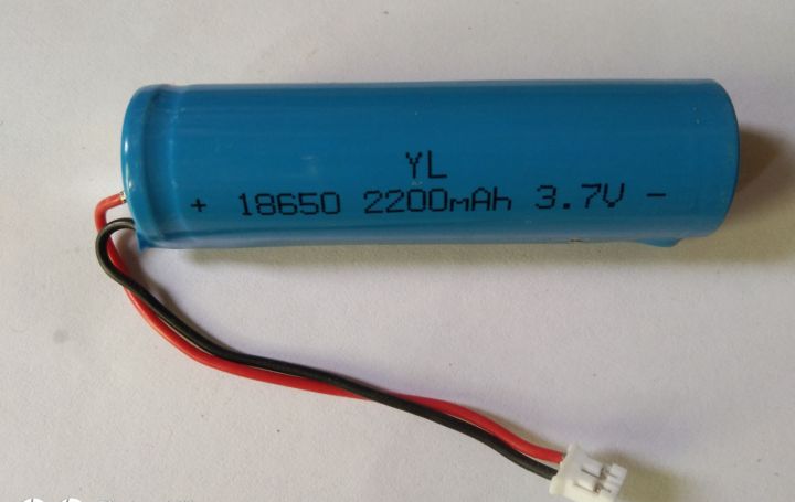 Lithium ion battery 3.7v 18650 with wire 2200mah and JST XHP-2 pin connector