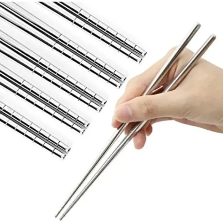 Stainless%20Steel%20Yamazaki%20Chopsticks%20with%20Grip%20-%201%20Pair%20-%20Image%202