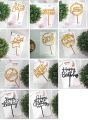 3pcs Plastic Happy Birthday Cake Topper. 