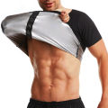 Men Sauna Sweat Shapewear Heat Trapping Compression Waist Trainer Shirts Gym Sauna Suit Workout Slimming Body Shaper Weight Loss. 