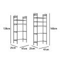 No Drill Wall Shelf High Strength Adjustable Load Bearing Multi Space Storage for Kitchen Bathroom Rent Friendly Easy Install. 