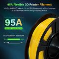 TPU Glow in The Dark 3D Printer Filament, TPU 95A, Blue, Green, Yellow, Purple 250g/250 * 4 Pack, 1.75mm 3D Printer Filament..