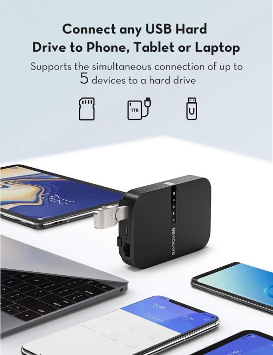 RAVPower%20FileHub,%20Wireless%20Travel%20Router%20AC750,%20Portable%20SD%20Card%20HDD%20Backup%20and%20Data%20Transmission%20Unit,%206700mAh%20External%20Battery%20-%20Image%205