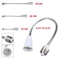 E27 To E27 Flexible Extend Extension LED Light Bulb Lamp Base Holder Screw Socket Adapter. 