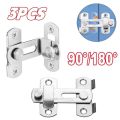 Stainless Steel Door Hasp Safety Buckle Latch Sliding Pet Cage Door Lock Security Hardware With Screws Window Cabinet Home Latch. 