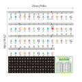 Piano Keyboard Stickers for 37-88 Key, Bold Large Letter Piano Stickers for Learning, Removable Piano Keyboard Letters. 
