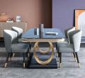 Elegant dining table with 4 chairs. 