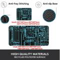 Circuit Board Pattern overlock Mouse Pad Desk accessories office Pad Computer Laptop Pad Keyboard Mouse Pad Game Console Pad. 