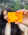 Hand Made Saffron Real Goat Milk Soap Original for whitening & glowing skin - 90gm. 