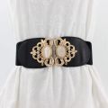 Manufacturers wholesale fashion ladies elastic wide girdle down jacket casual elastic belt sweater k-style decorative belt.