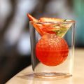 2pcs 50ml Golf Ball Glass Cups Funny Double Walled Shot Glass Drinking spirits Glasses Forwhiskey tea Espresso coffee. 