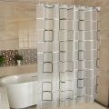 1PCS Bathroom Shower Curtains Waterproof Modern Geometric Plaid Pattern Household Decoration Translucent Good Quality. 