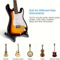 Adjustable Guitar Stand - Folding Free-Standing Holder for Acoustic, Electric, Bass, Guitar, Mandolin, Banjo, Ukulele & Violin. 