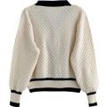 Women's Korean Fashion New Korean Loose Long-sleeved Knit Sweater Cardigans Outwear Coat. 