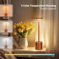 LED Table Lamp Touch Sensor Rechargeable Desktop Night Light Wireless Reading Lamp for Restaurant Hotel Bar Bedroom Decor Light. 
