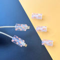 5pcs Soft Silicone Charger Cable Winder Fast Charging Cable Protector Sleeve for  IPhone Data Cord pink love Case Clip. 