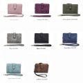 Women's short frosted wallet Korean version student small fresh cute Tri-fold  multi cardslot zero wallet multifunctional wallet. 