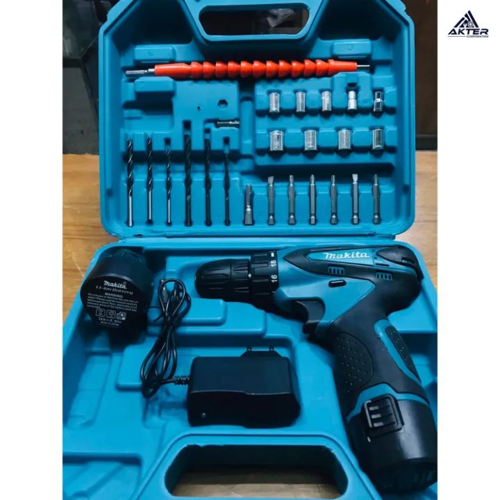 Makita%20Cordless%20Drill%20Machine%20Set%20-%20With%2012V%20Double%20Battery%20-%20Image%202