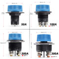 Car Battery Race Rally Switch 50 100 200 300A blue Battery Disconnector Isolator Cut Off Switch Kit For RV Motorcycle Truck Boat.