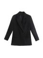 Women Fashion Double Breasted Loose Fitting Blazer Coat Vintage Long Sleeve Pockets Female Outerwear Chic Veste Femme. 