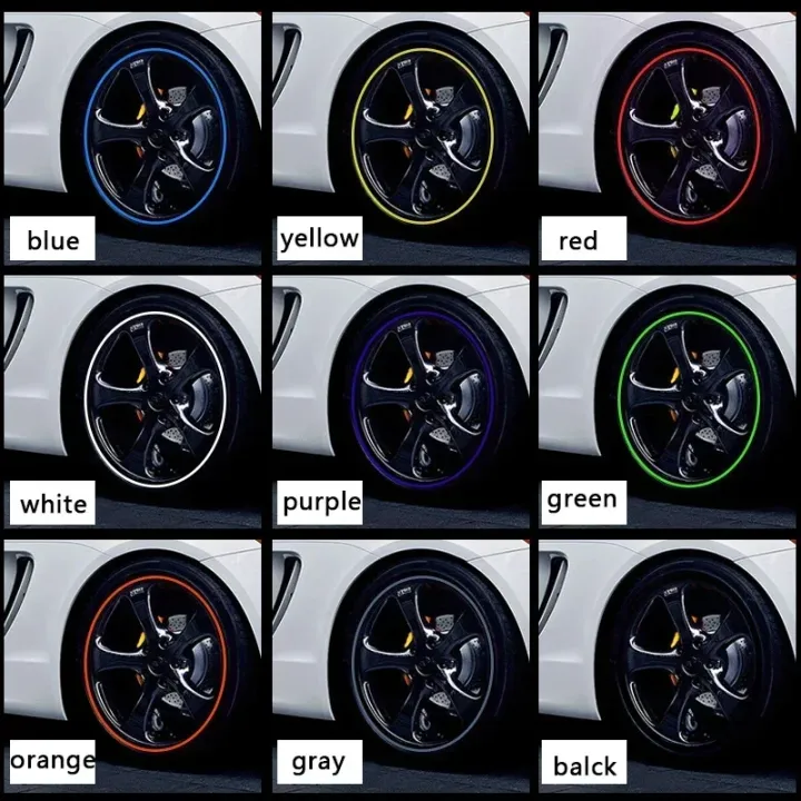 Roll Rim Blades Car Vehicle Color Wheel Rims Protectors Decor Strip ...