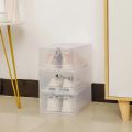 Folder Plastic Shoes Case Thickened Transparent Drawer Case Plastic Shoe Boxes Stackable Box Shoe Organizer Storage Shoe box. 