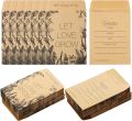 50/100 Pcs Packets Unfilled Kraft Wedding Favors Packets Self Adhesive Rustic Envelopes Small Flower Storage Packets.