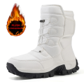 New Warm Plush Women's Snow Boots Fashion Outdoor Women Boots Platform Anti-Slip Hiking Boots Waterproof Winter Warm Ankle Boots.
