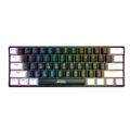 Jedel Gaming Rgb Keyboard Mechanical with Red Switch Colorful Backlight Black and White Combination Keys PAK FF. 