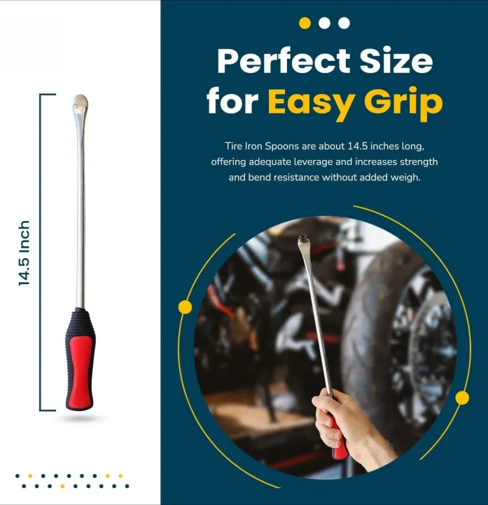 1/2/3Pcs%2014.5%20Inch%20Tire%20Iron%20Spoons%20Tyre%20Changer%20Lever%20Bar%20Remover%20Repair%20Tool%20Kit%20for%20Motorcycle%20Bike%20Scooter%20Mower%20-%20Image%204
