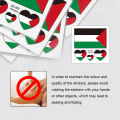 10-100pcs Palestine Face Arm Stickers Water Transfer Sticker Vibrant Colors Palestine Flag Tattoo Sticker Effortless Removal. 
